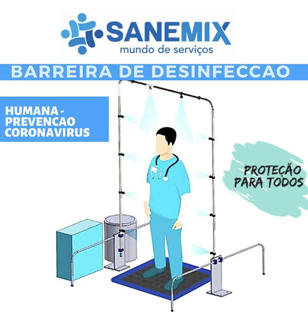 Arco de desinfecção humana